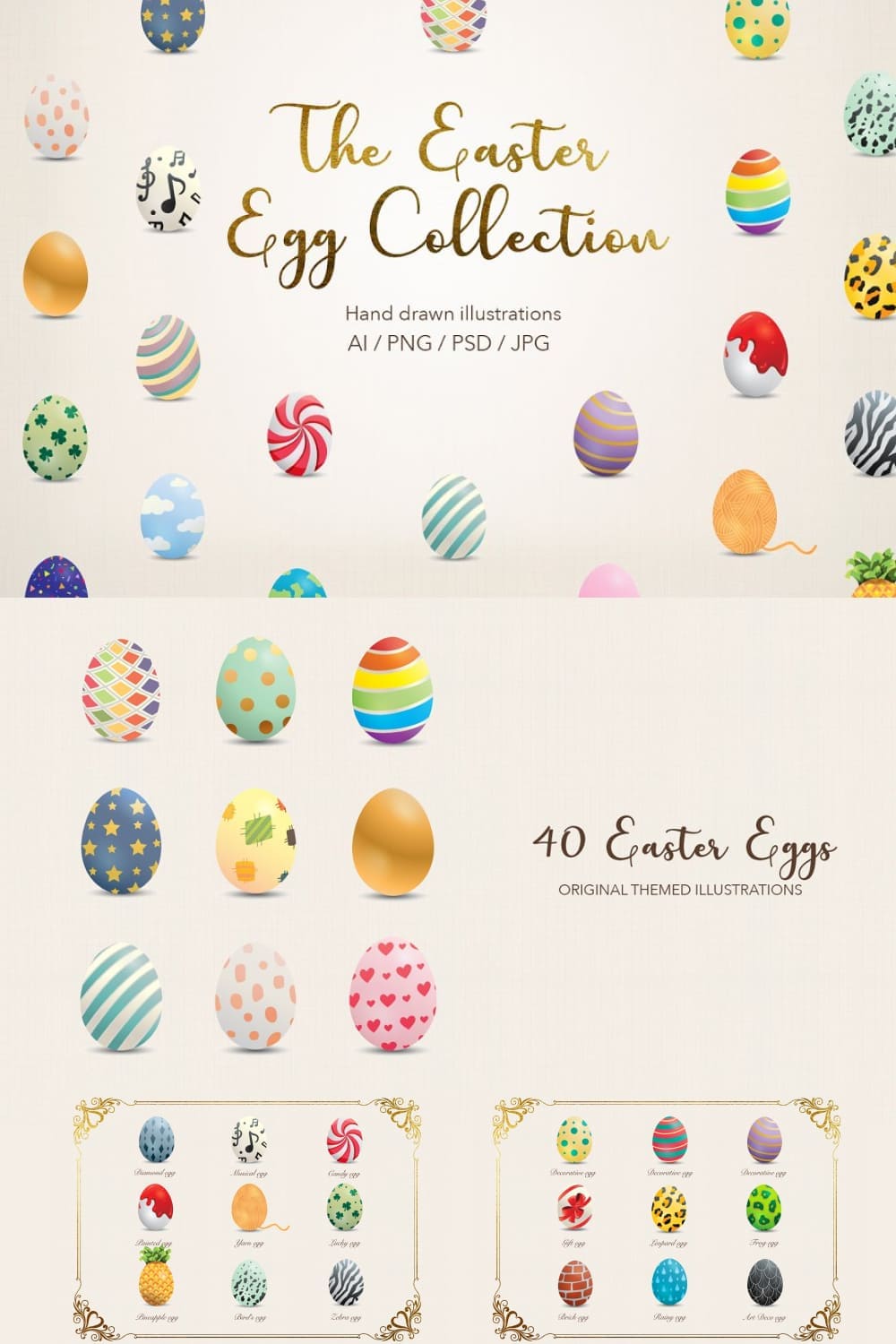 The Easter Egg Collection - pinterest image preview.