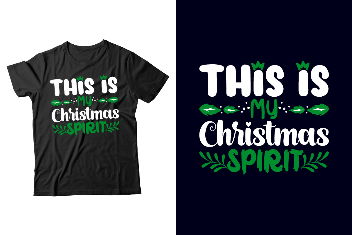 Christmas spirit t-shirt design.