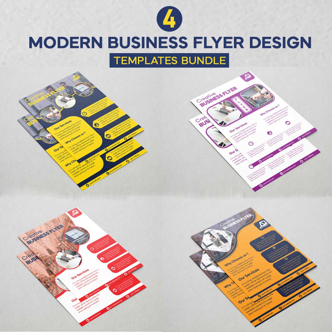 Modern Business Flyer Template Design cover image.