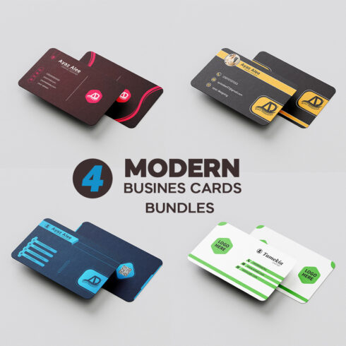 Modern Business Card Bundle cover image.