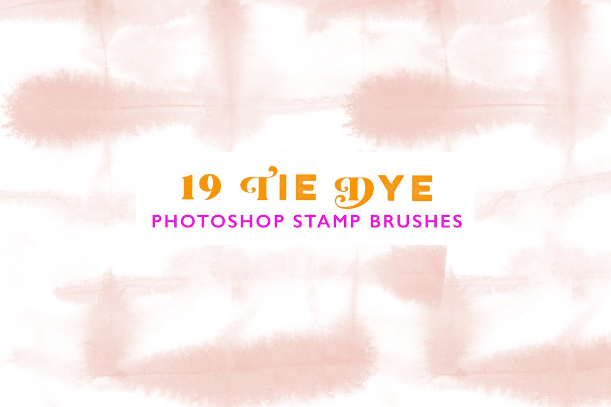 You will get 19 tie dye photoshop stamp brushes.