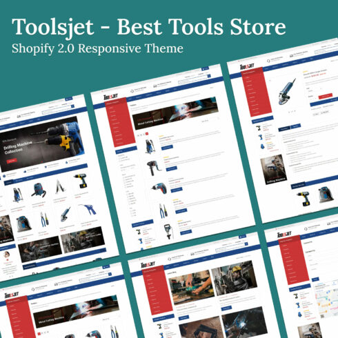 Toolsjet - Best Tools Store Shopify 2.0 Responsive Theme.