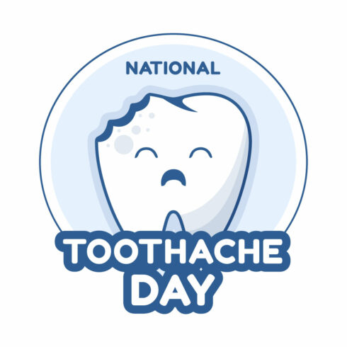 National Toothache Day Illustration cover image.