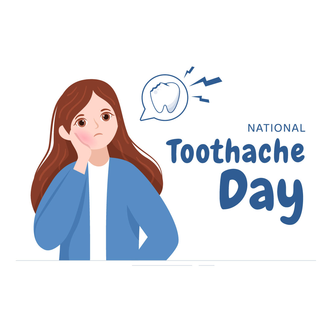 Toothache Day Design Illustrations cover image.