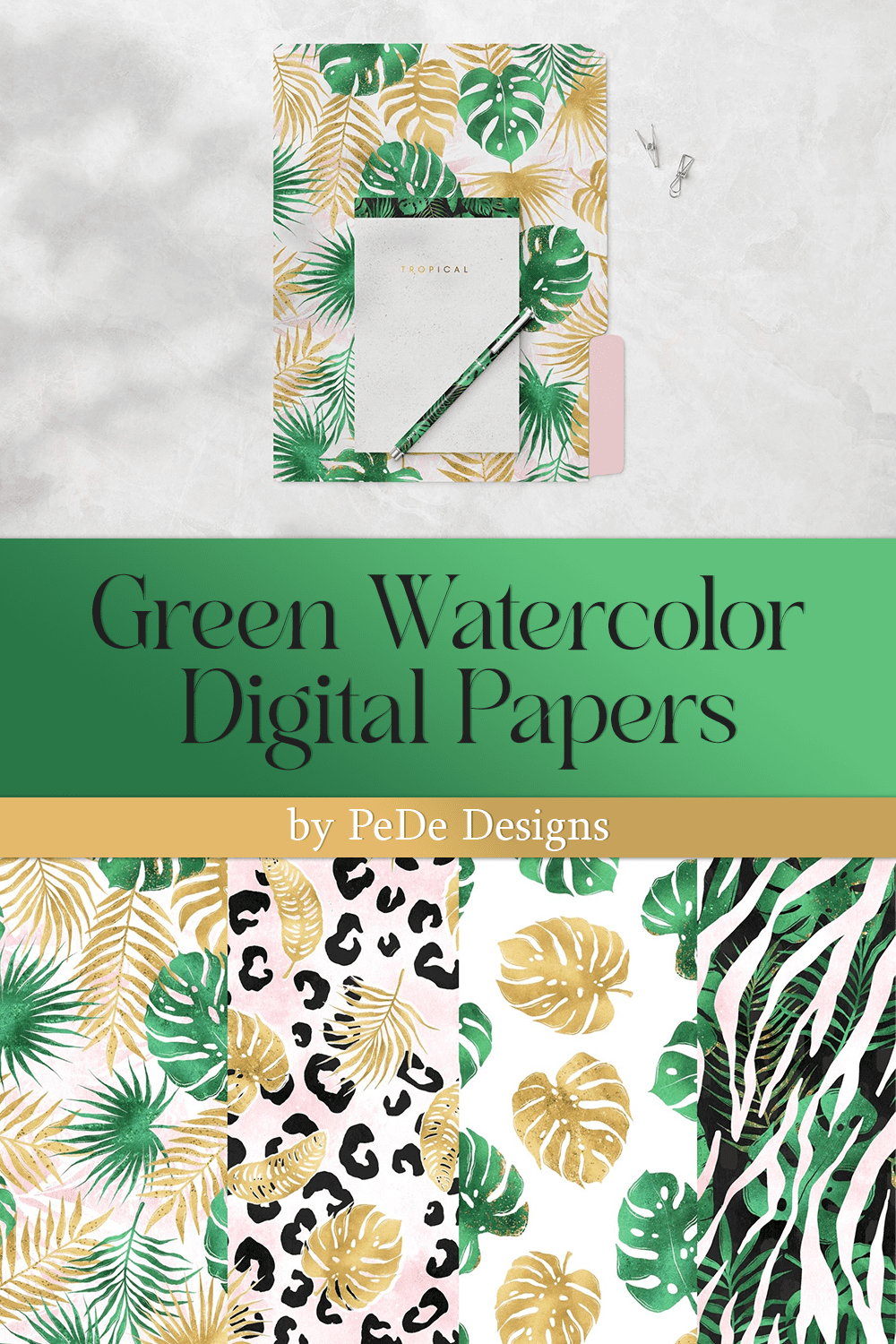 tropical digital papers pinterest 805