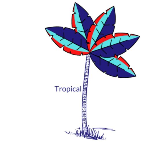 Tropical Palm Tree Logo Design cover image.