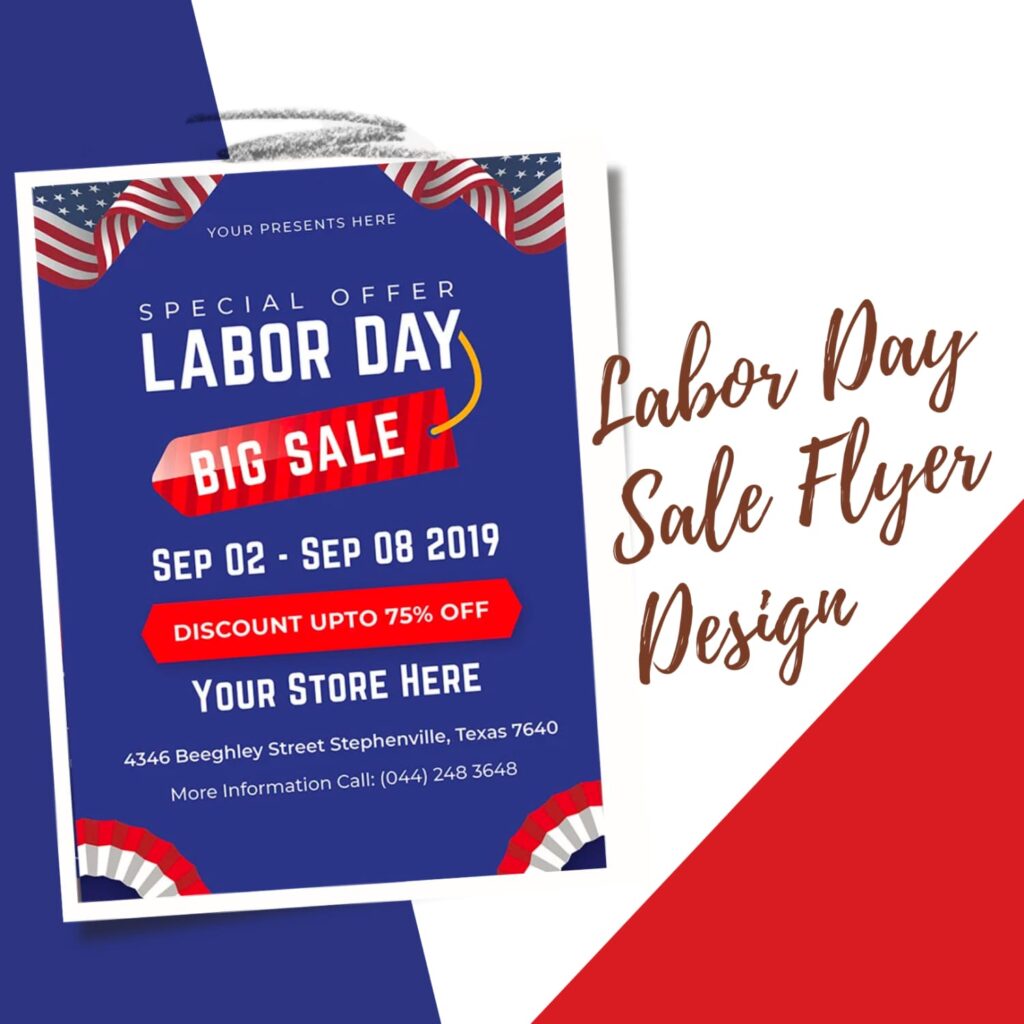 Truis Labor Day Sale Flyer Design Corporate Identity Template