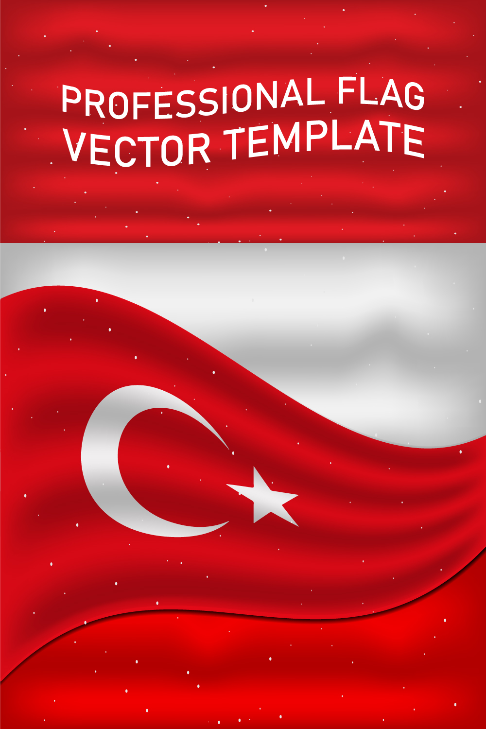 Exquisite image of the flag of Turkey.