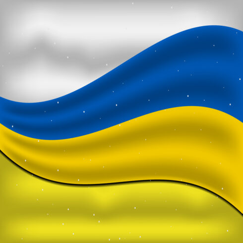 Gorgeous image of the flag of Ukraine.
