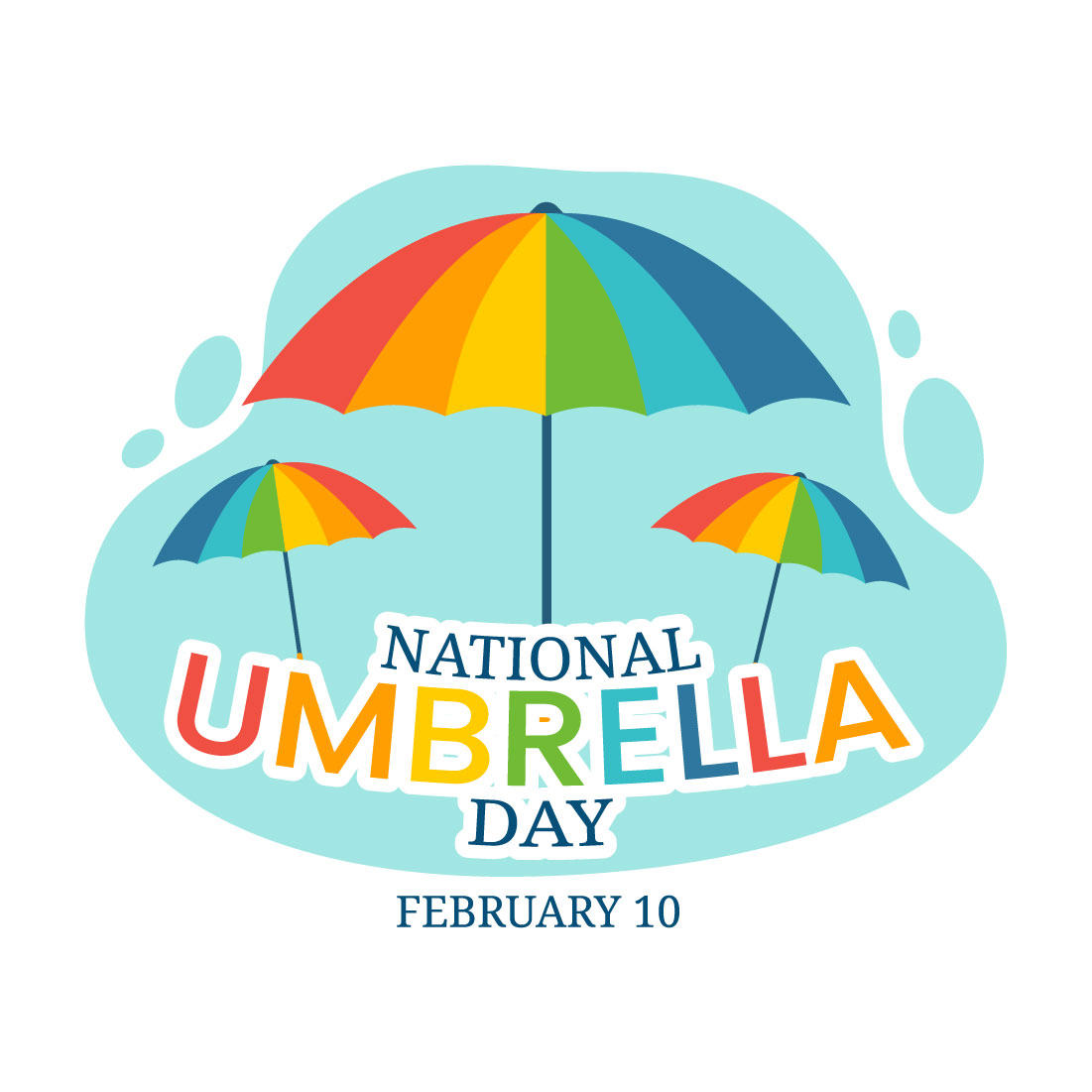 Umbrella Day Design Illustration cover image.