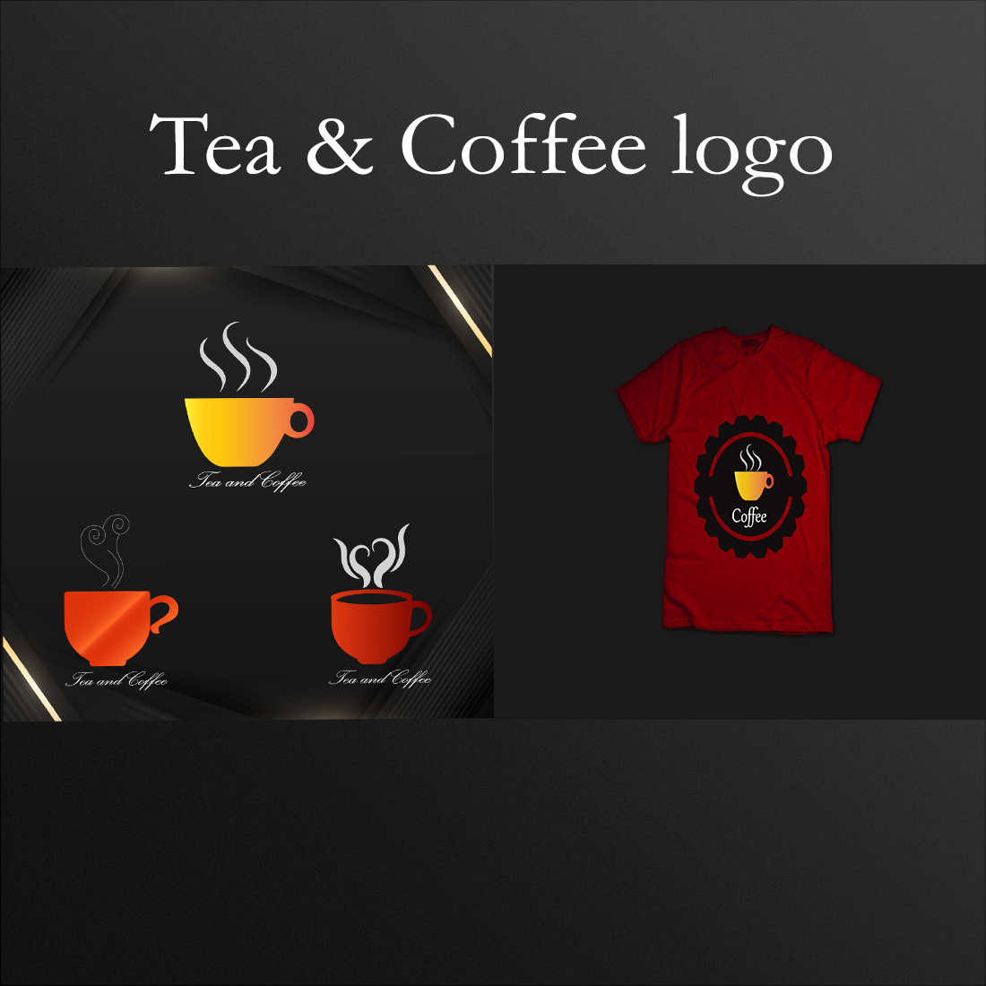 Tea and Coffee Logo presentation.