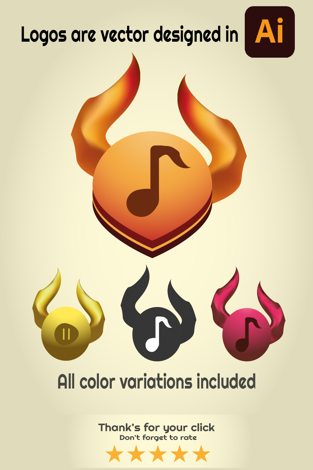 Oni Music Player O Letter Logo - pinterest image preview.