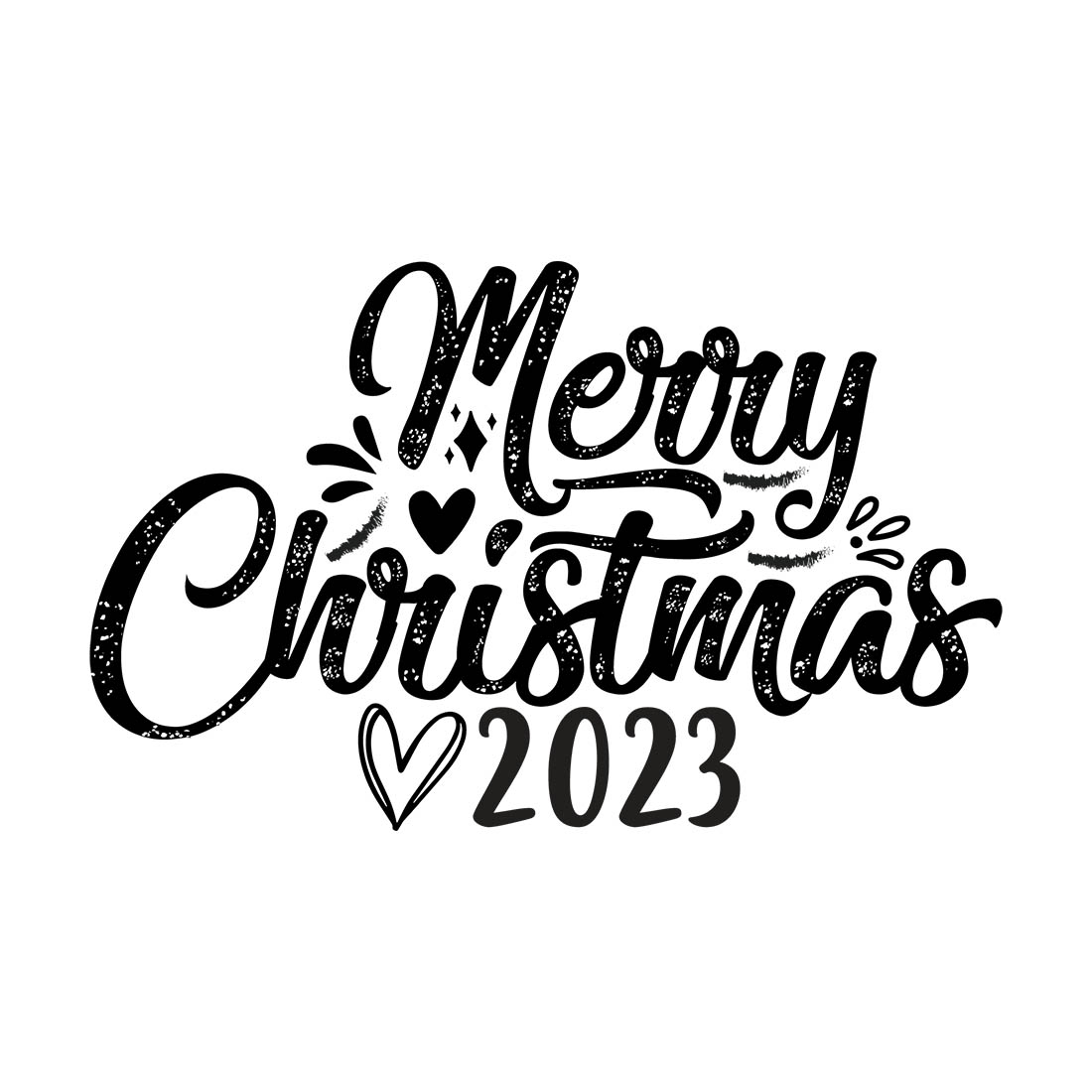 Merry Christmas SVG Design cover image.