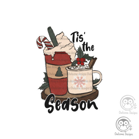 Tis The Season Christmas Sublimation Graphics cover image.