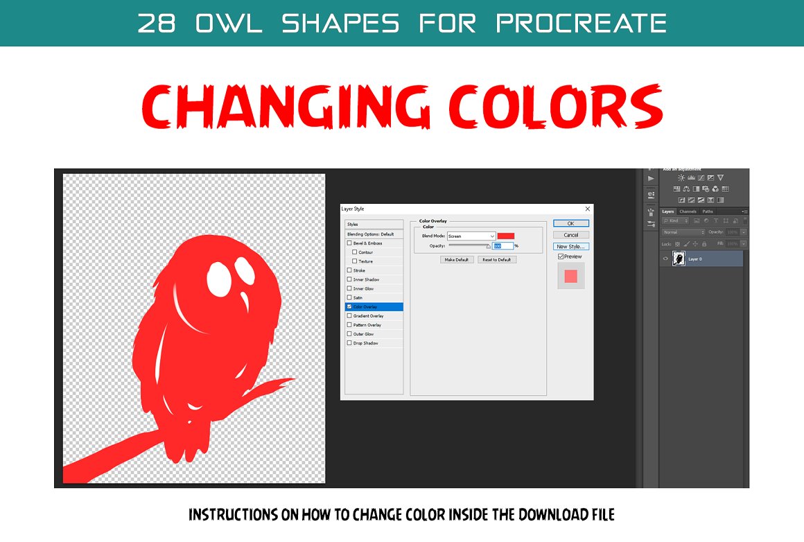 Instructions for changing the color inside the uploaded file.
