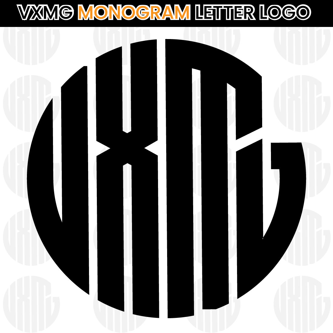 Letter Monogram Logo Template cover image.
