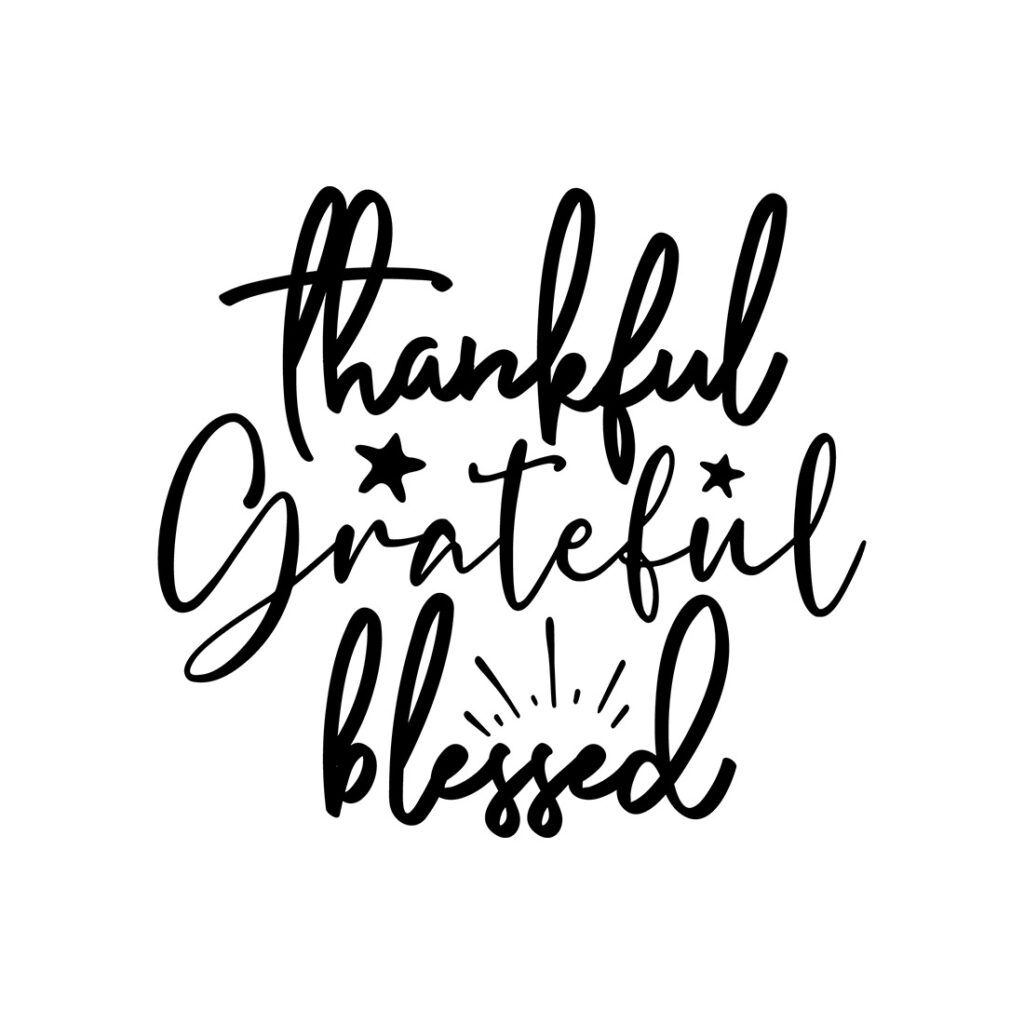 Thankful Grateful Blessed SVG Designs - MasterBundles