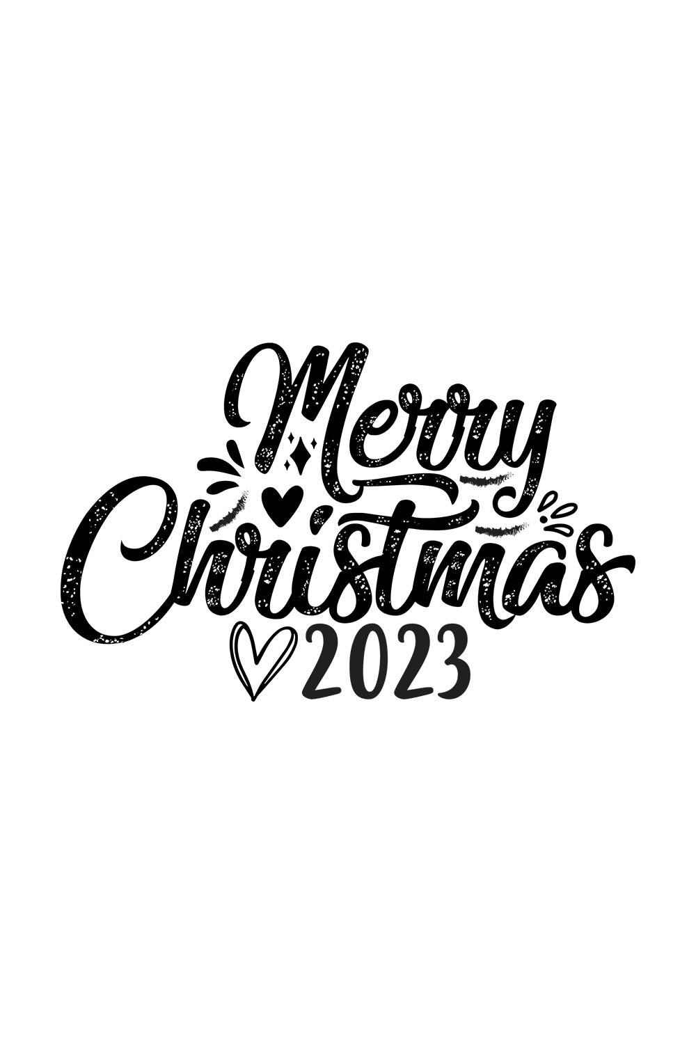 Merry Christmas SVG Design pinterest image.