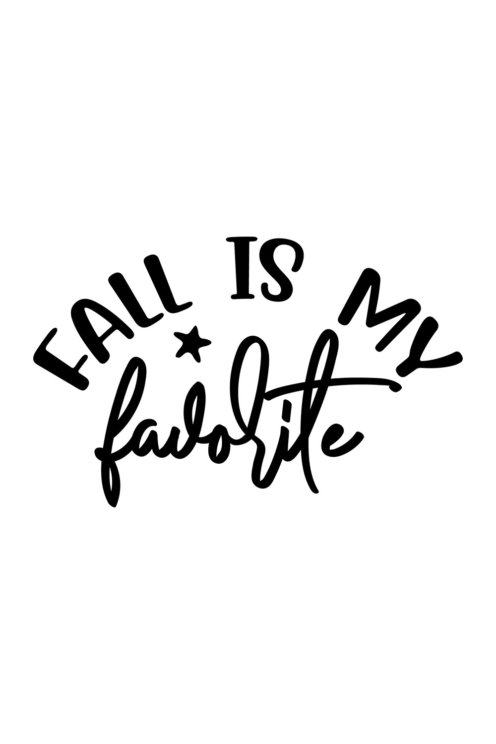 Image with enchanting black lettering for prints fall is my favorite.