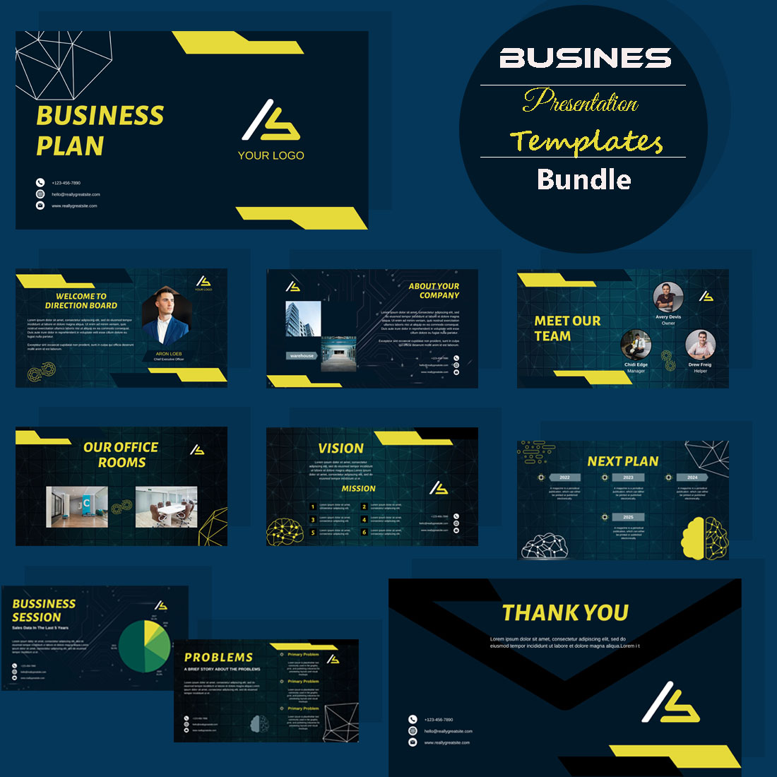 Business Presentation Template created by hridoy2646.