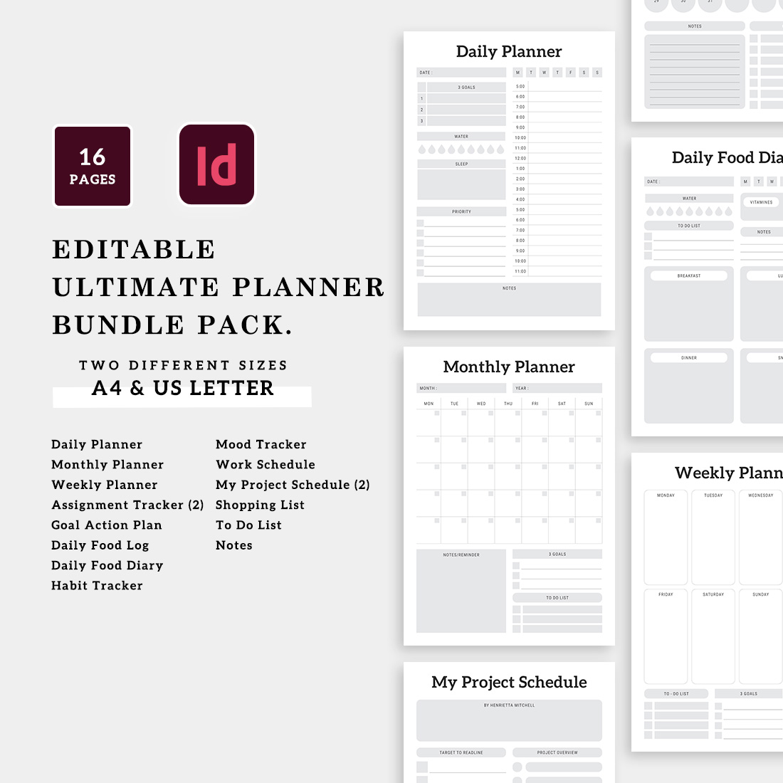 Ultimate Planner Bundle Pack - main image preview.