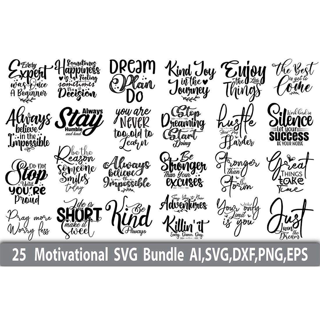 T-shirt Inspiration SVG Bundle cover image.