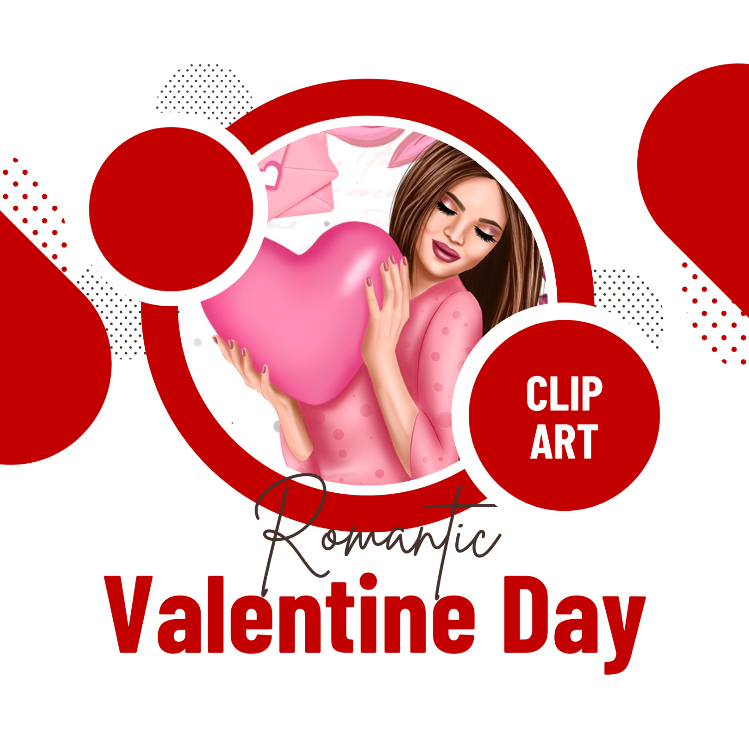 Valentine Day Clip Art Romantic Masterbundles