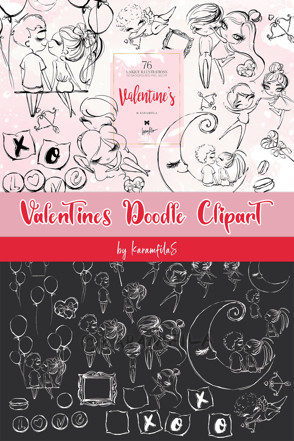 valentines doodle clipart pinterest 506