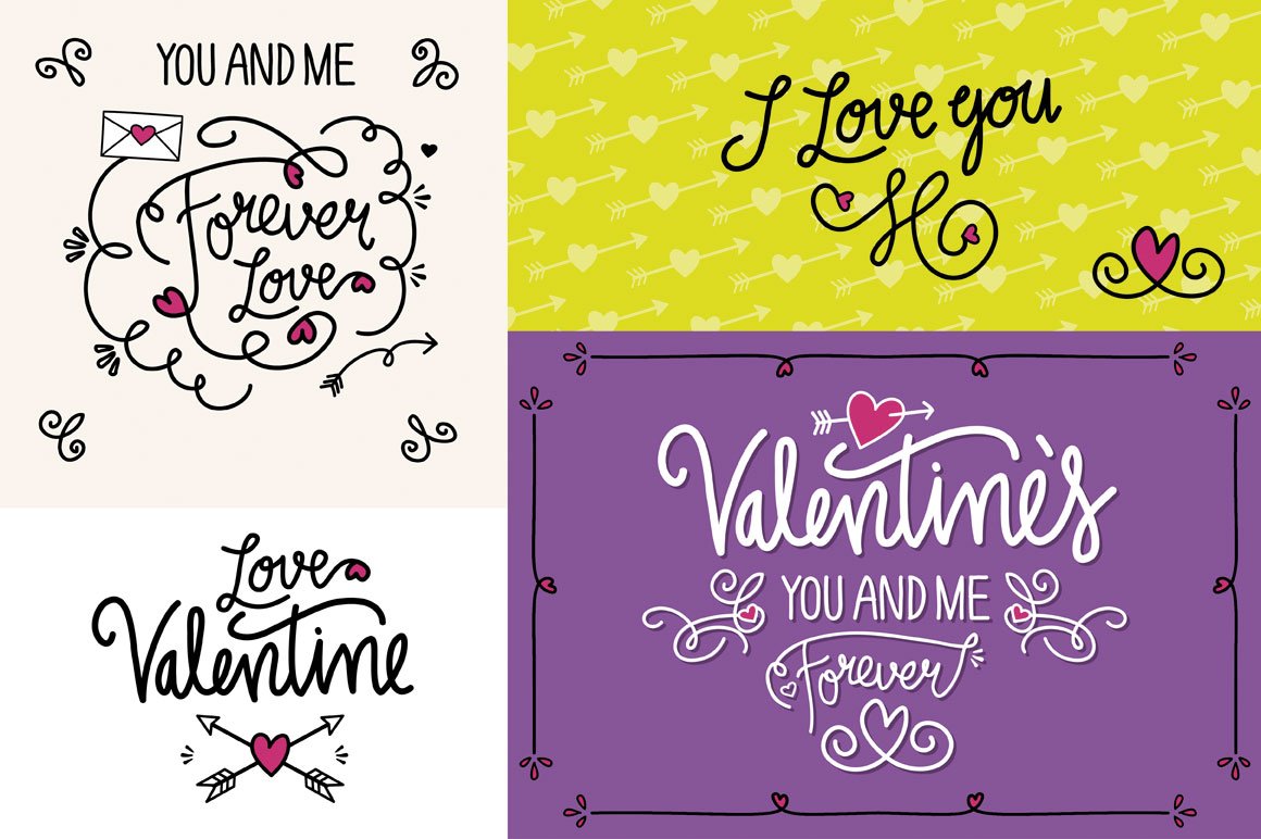 valentines vector doodle set 4 627