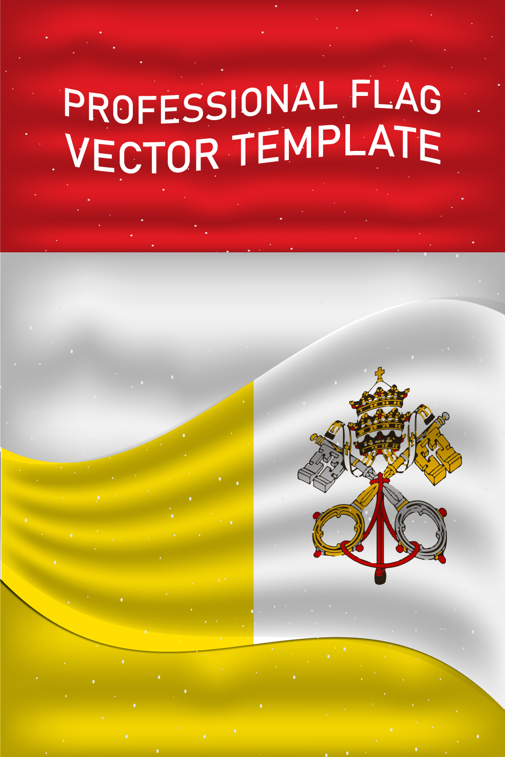 Irresistible image of the Vatican flag.