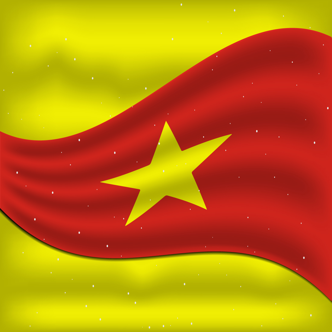 Enchanting image of the flag of Vietnam.