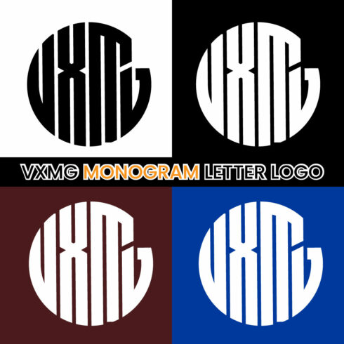 Monogram Letter Logo Template cover image.