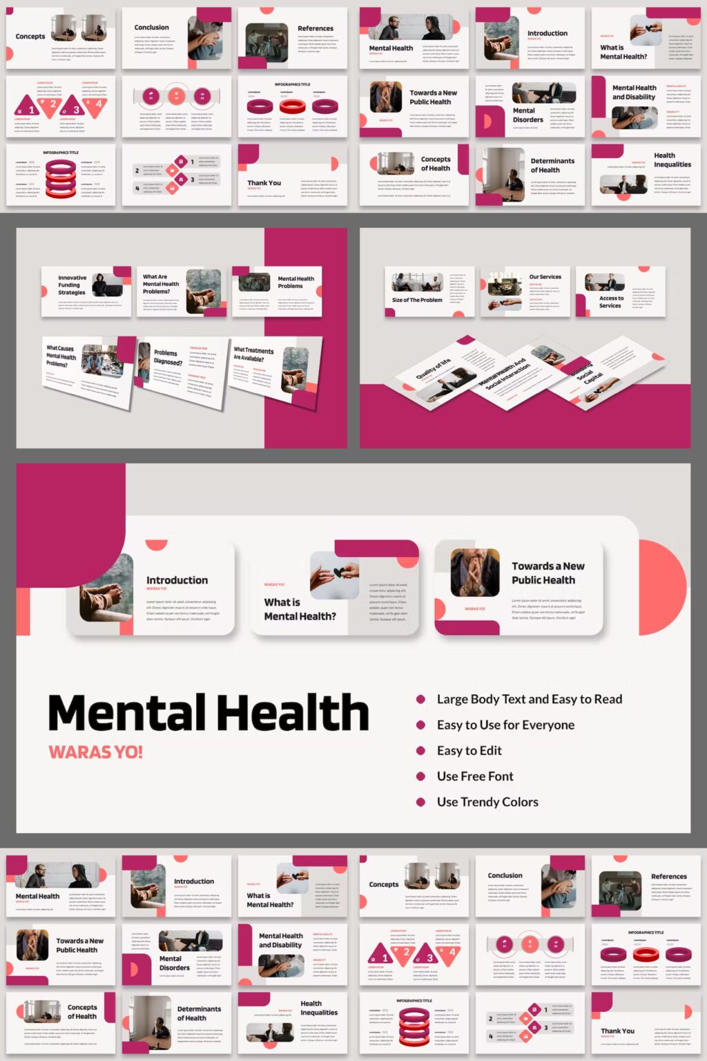 Waras - Mental Health Presentation Template – MasterBundles