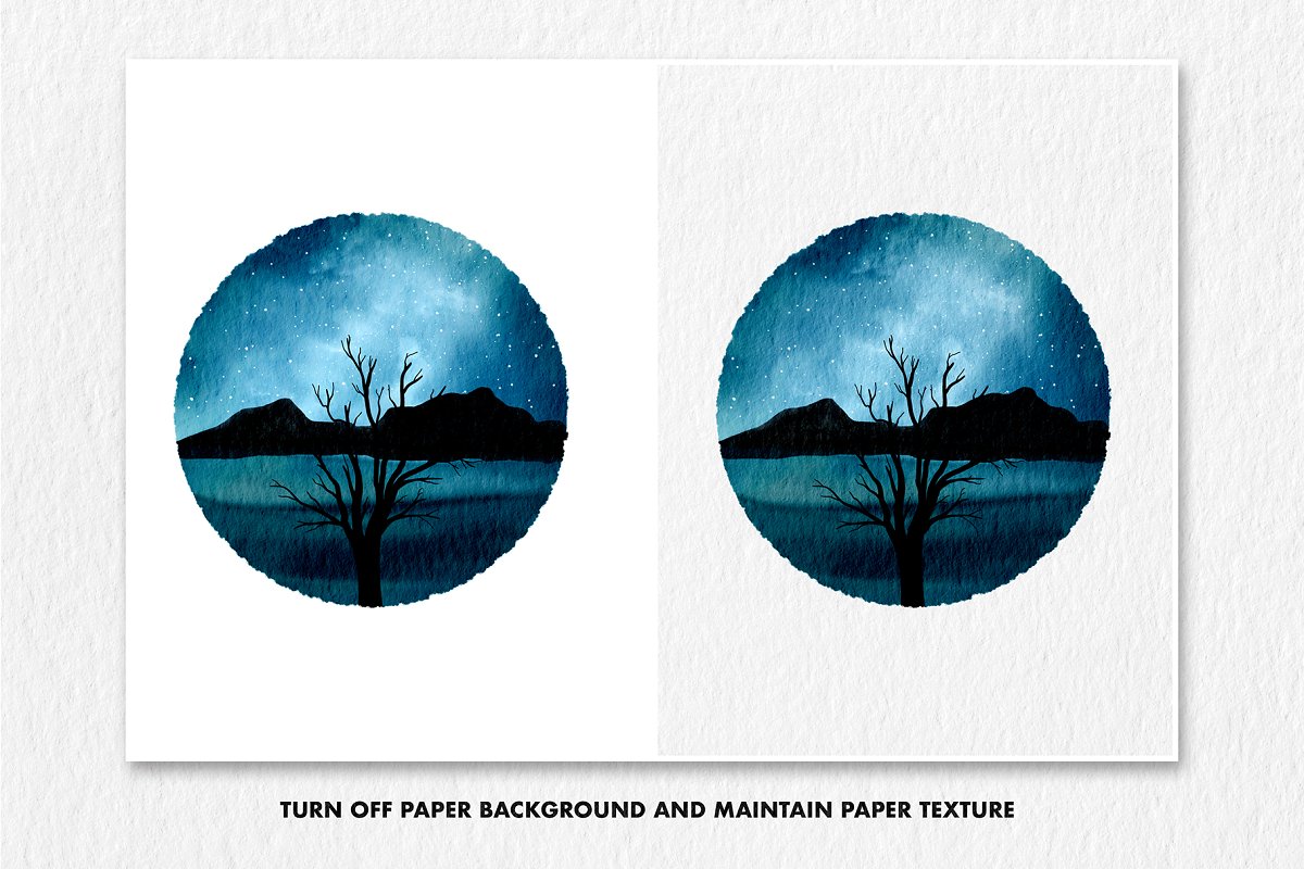Turn off paper background and maintain paper texture.