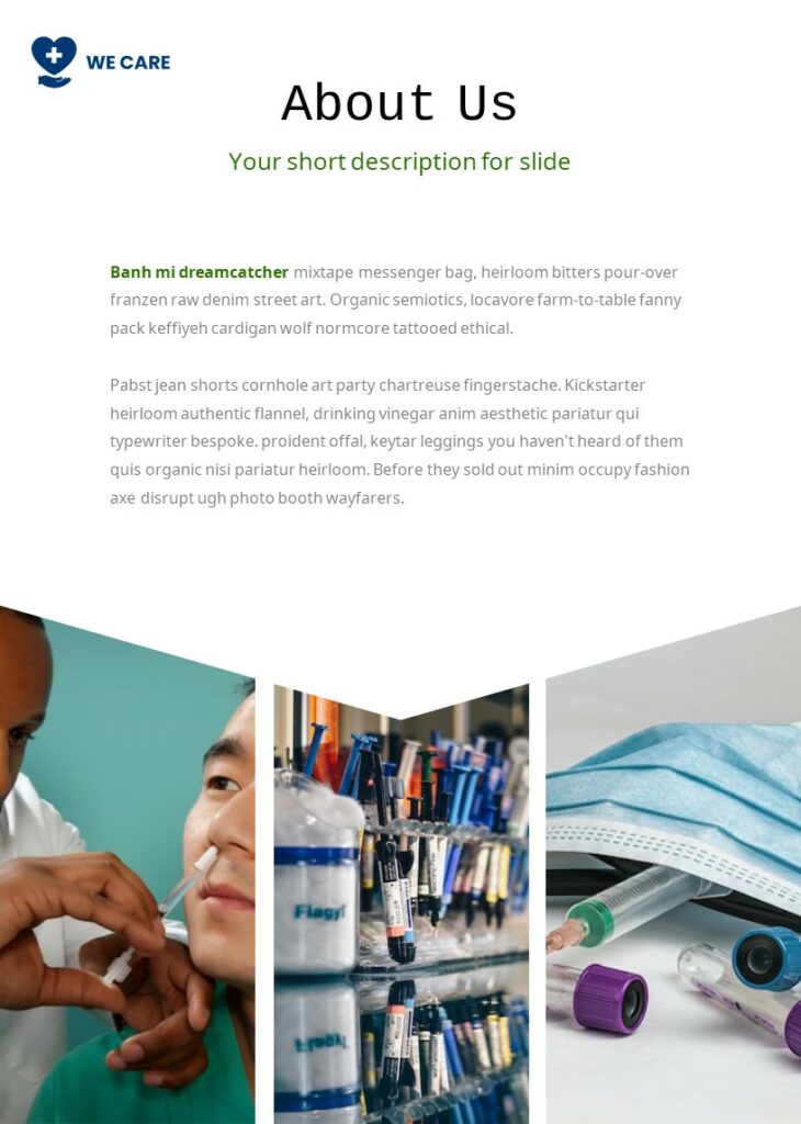 We Care PowerPoint Template – MasterBundles