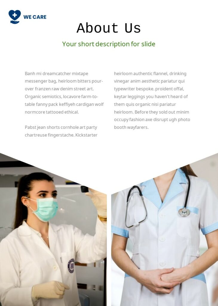 We Care PowerPoint Template – MasterBundles