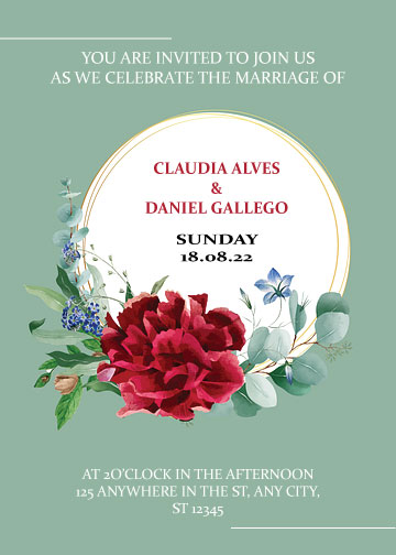 Beautiful invitation to your event.