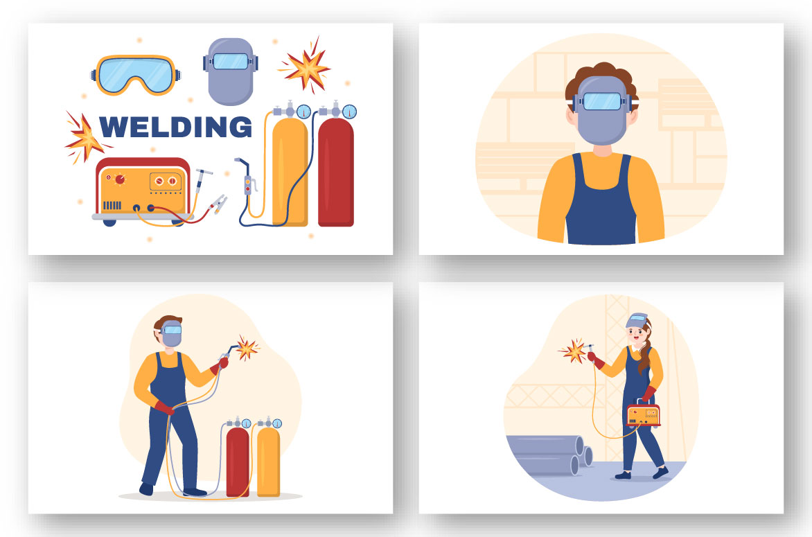 Welding Service Illustration preview image.
