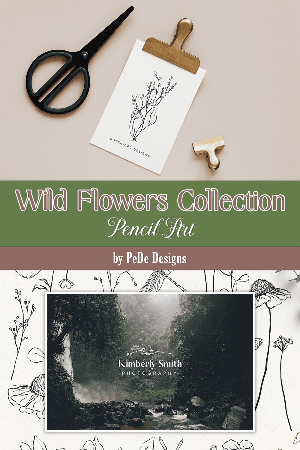 wild flowers collection. pencil art pinterest 102