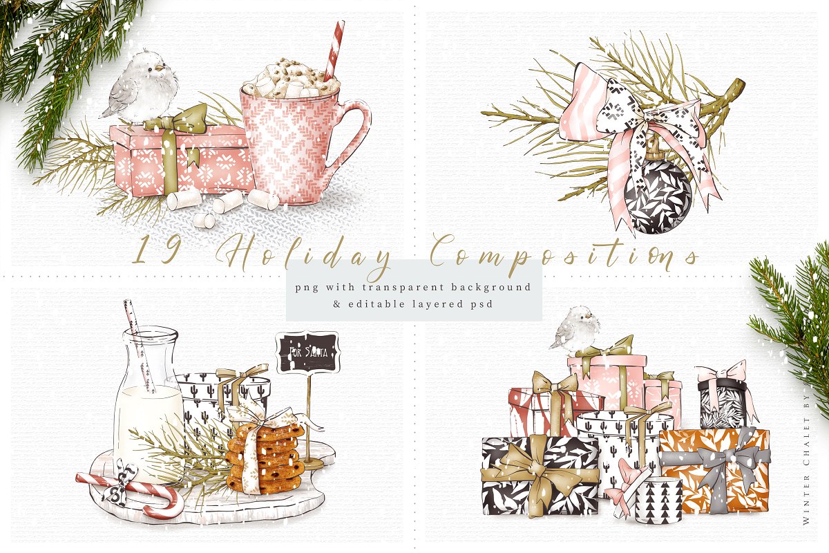 There are 19 holiday compositions.