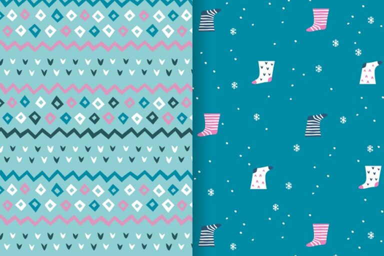 Cozy Winter Vector Seamless Pattern – MasterBundles