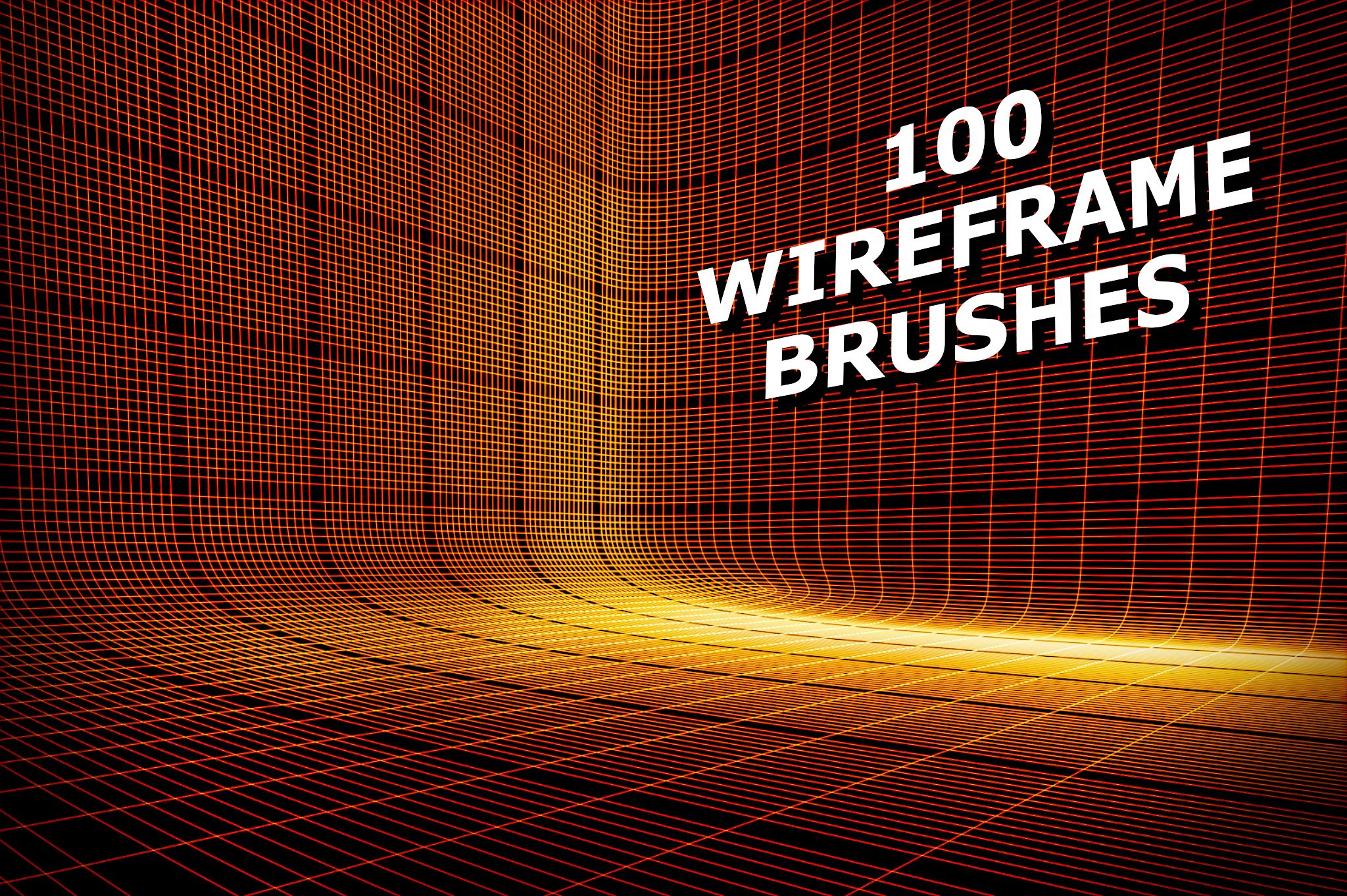 100 wireframe brushes.