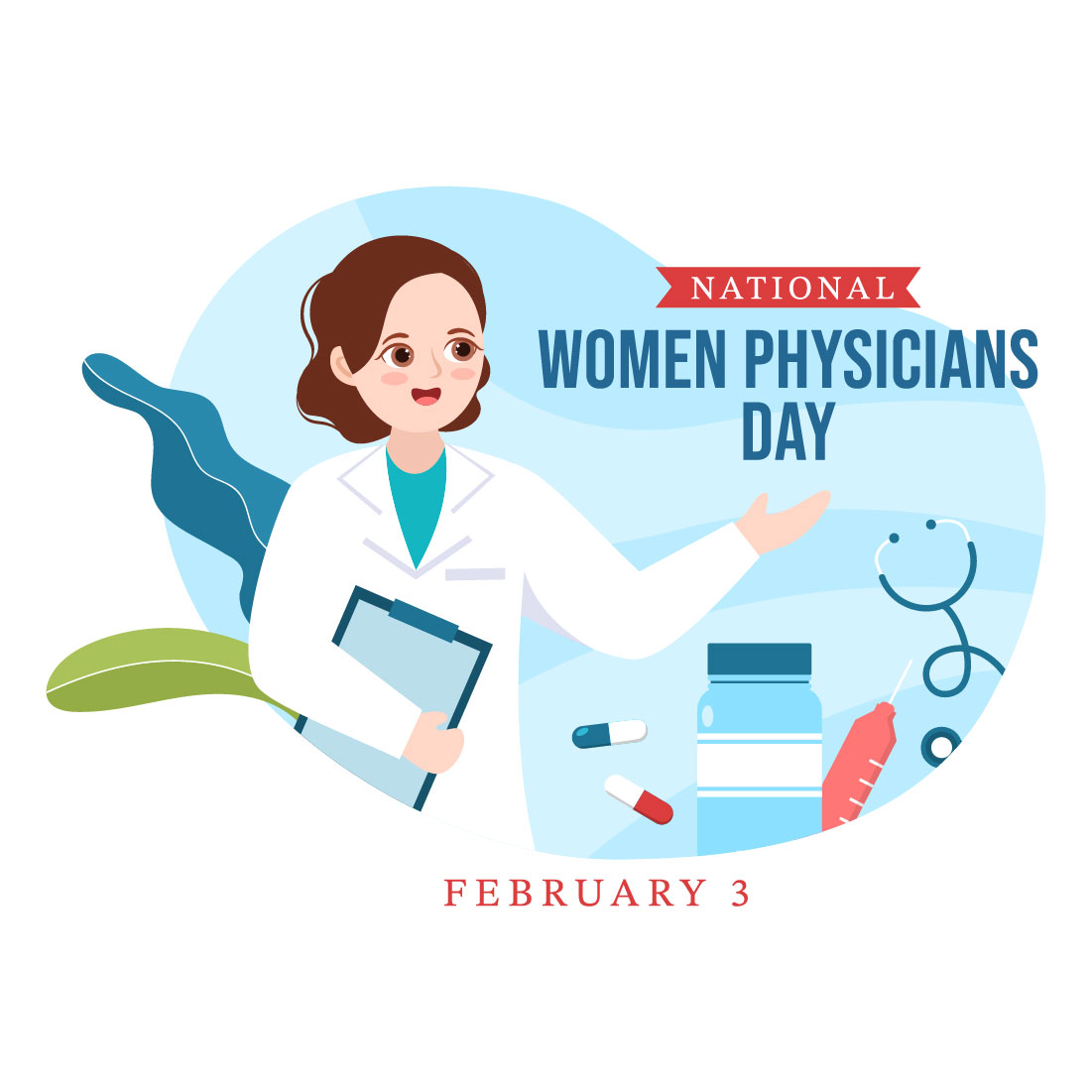 Health Women Day Illustration Design cover image.