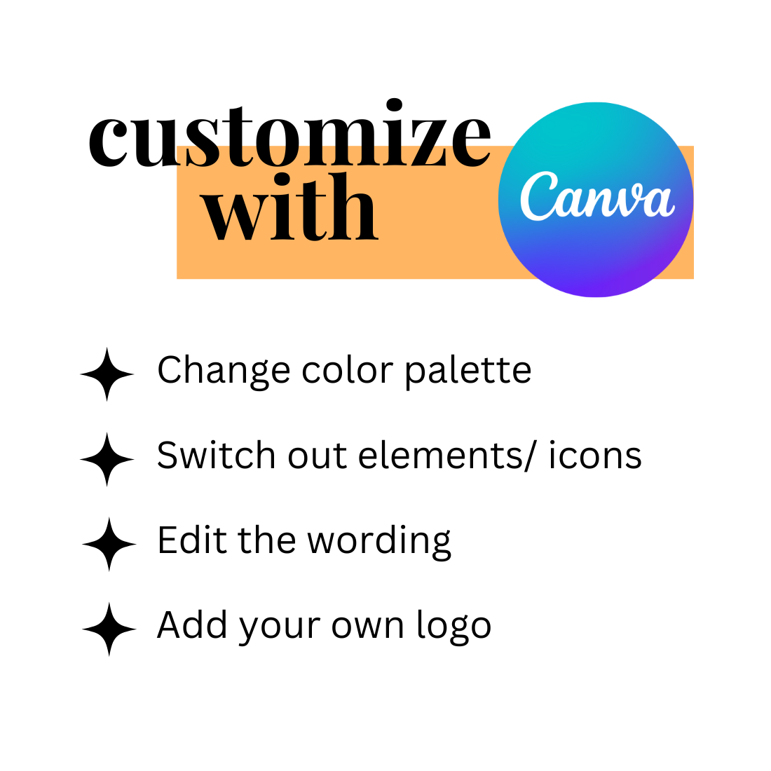Customize this product with Canva.