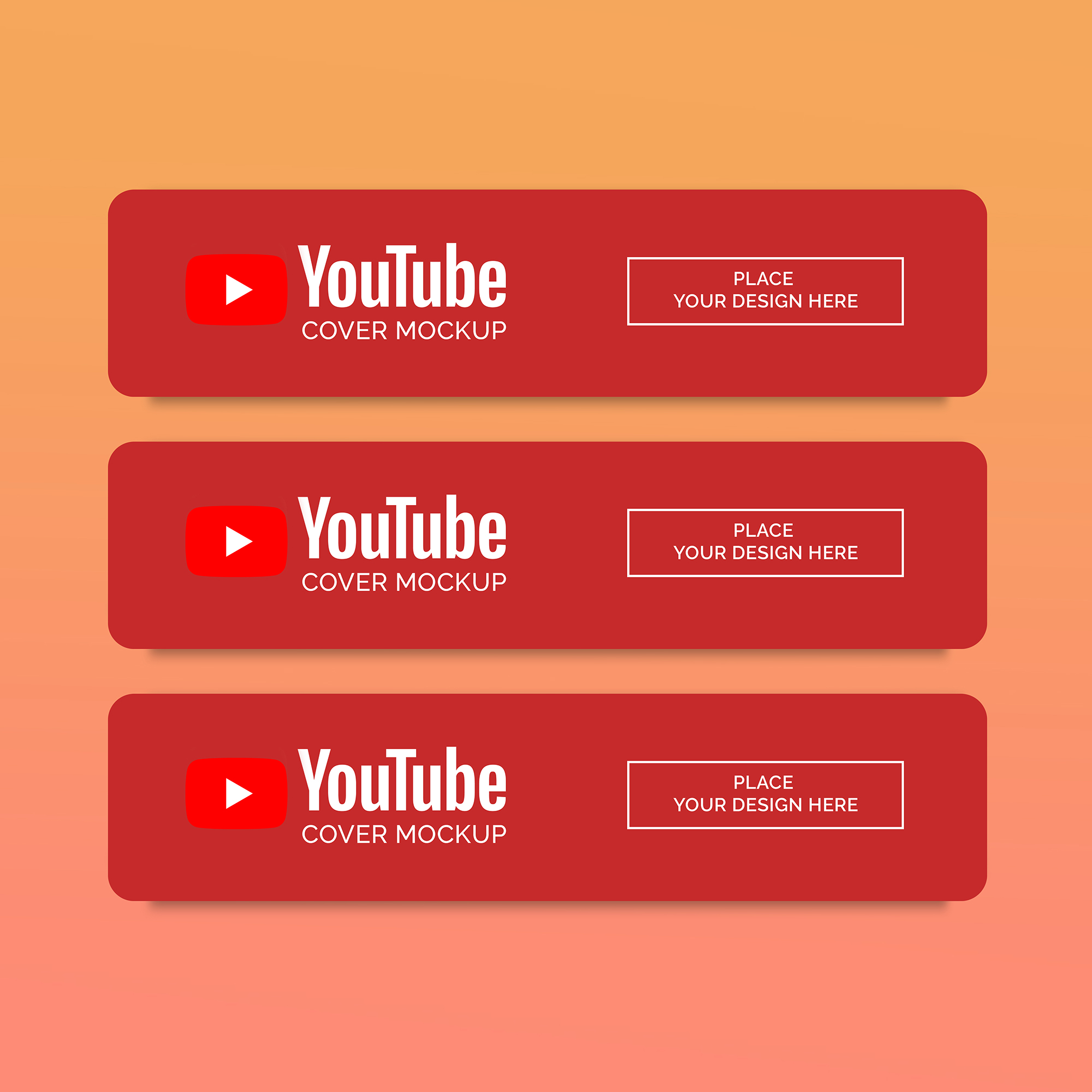 Covers YouTube Mockup Set preview image.
