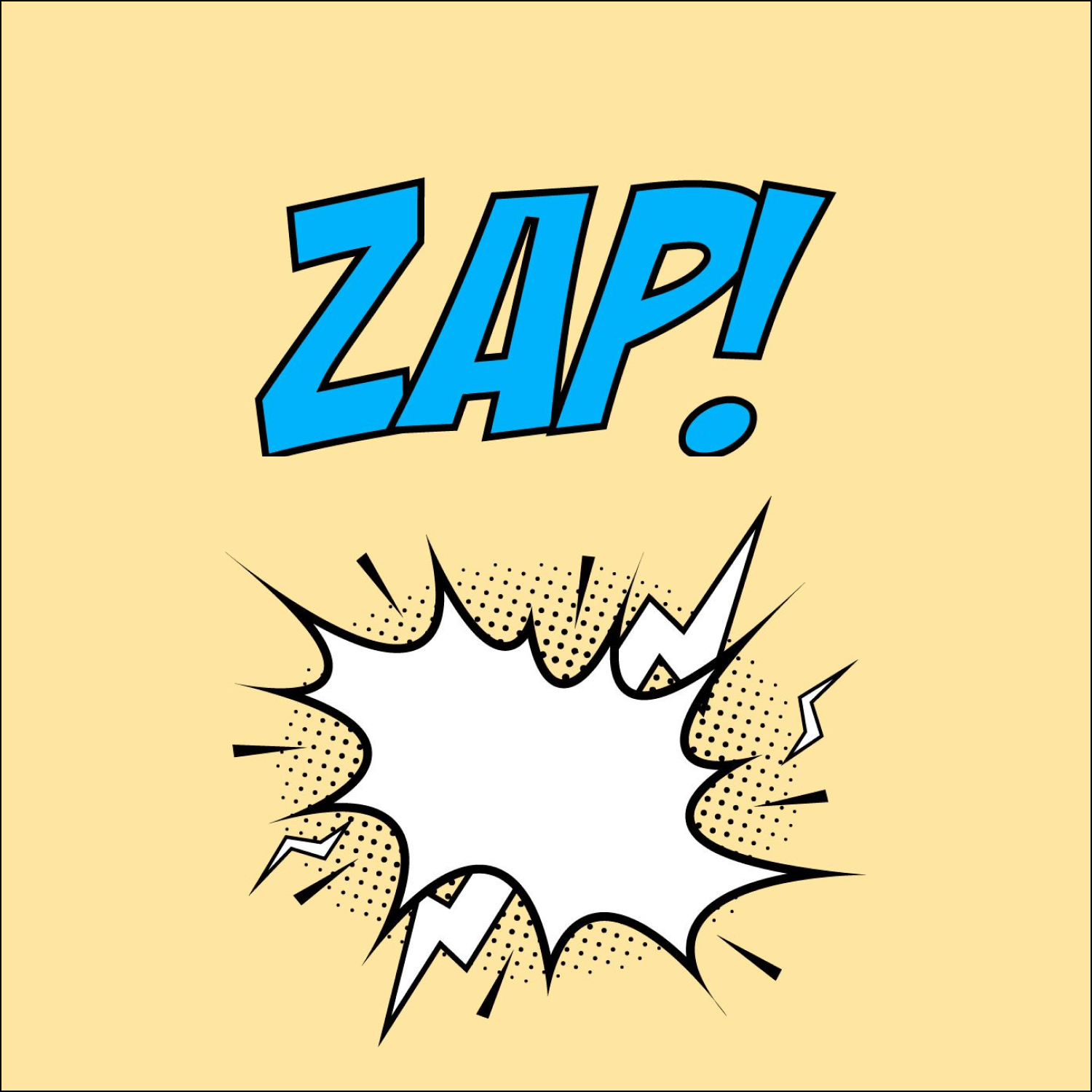 Zap Comic Explosion with a Thunder cover.