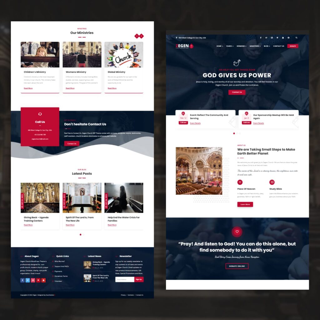Zegen - Church WordPress Theme – MasterBundles