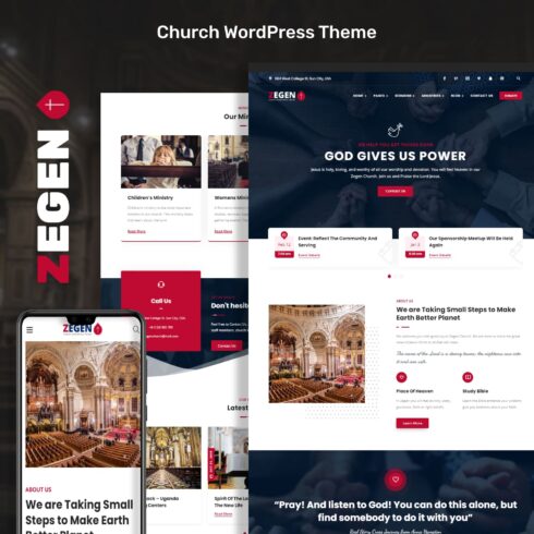 Zegen - Church WordPress Theme.
