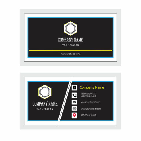Editable Business Card - main image preview.