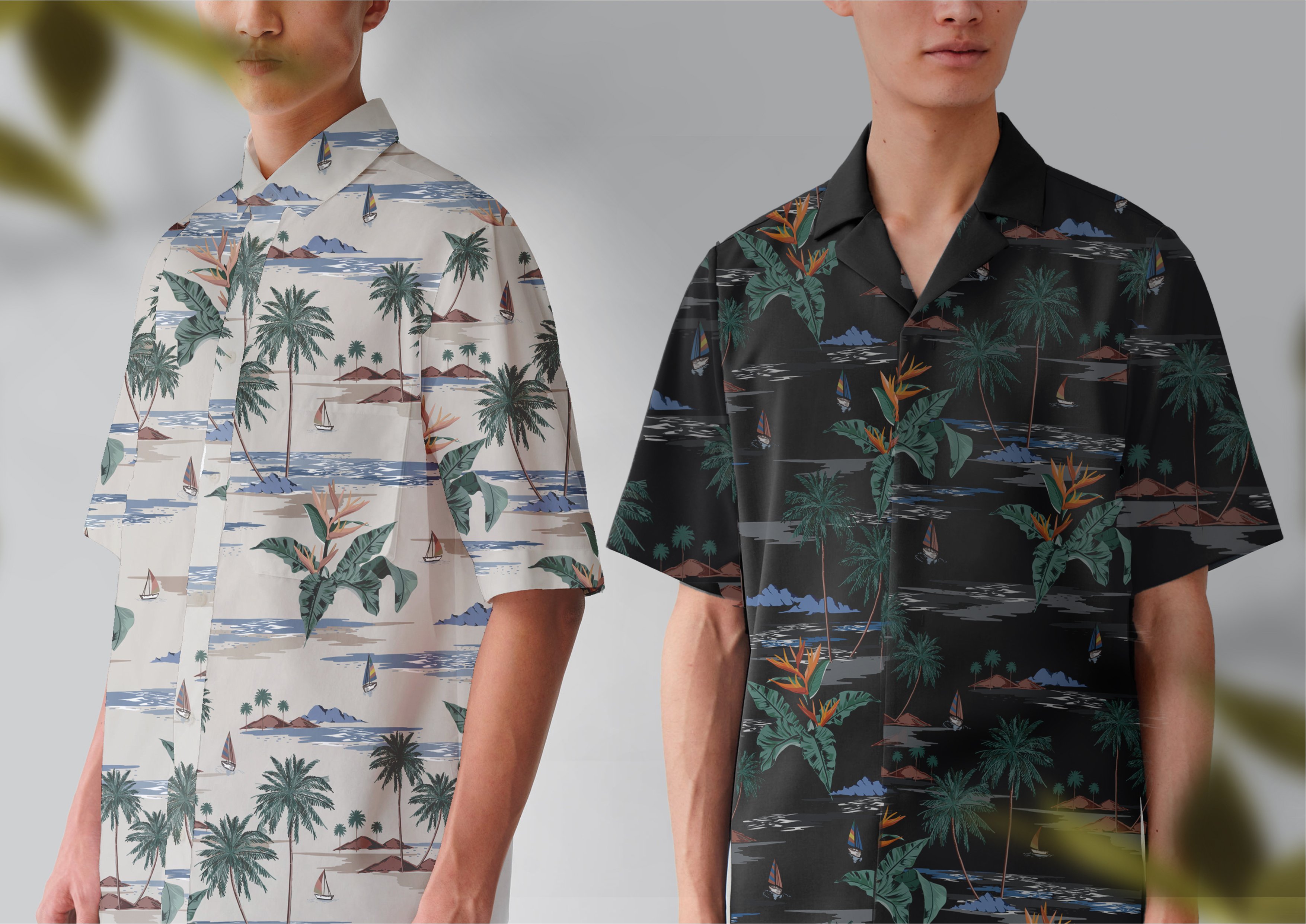 Use this tropical prints for clothes.